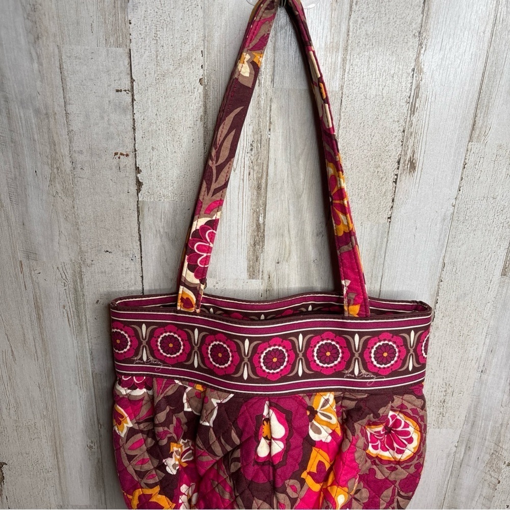 Vera Bradley Carnaby Floral Tote Shoulder Bag Handbag Purse - Picture 2 of 16